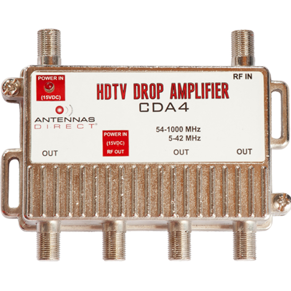 https://www.antennasdirect.com - 4-Output TV / CATV Distribution Amplifier