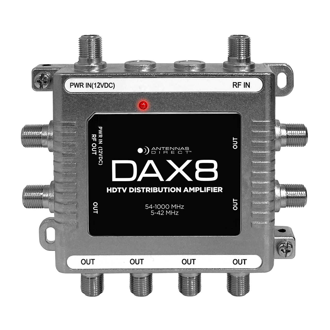 Antennas Direct DAX 8-Output TV Antenna Distribution Amplifier